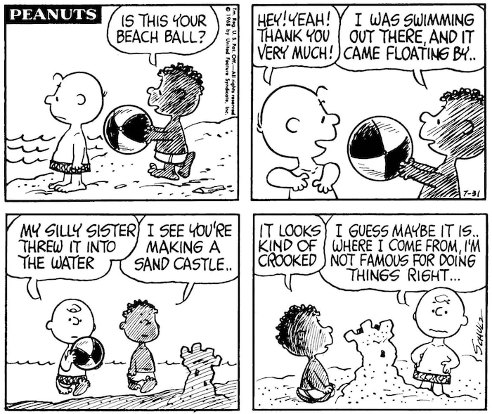 Il y a 50 ans, Charlie Brown accueillait Franklin, premier personnage