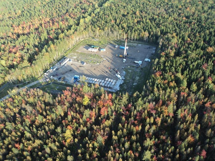 Un puit de gaz de schiste à Saint-Édouard-de-Lotbinière.