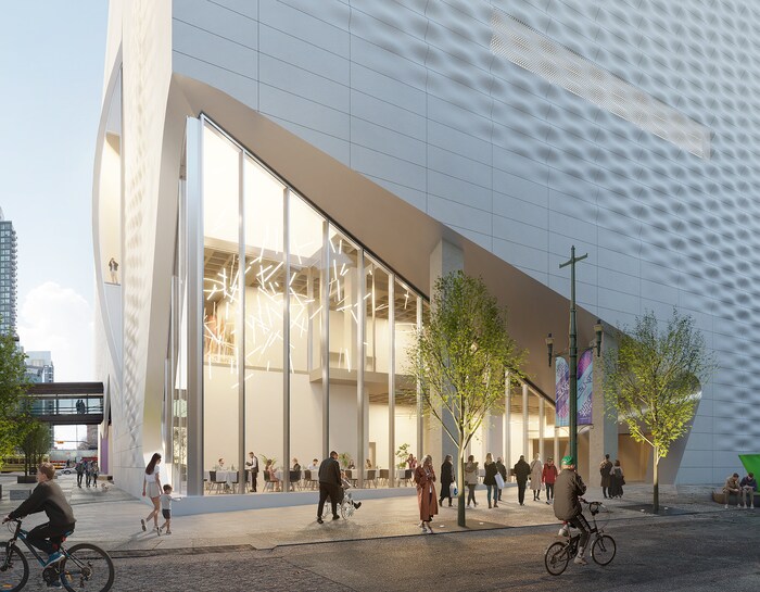 Une maquette montrant ce que sera le nouveau visage du Musée Glenbow, à Calgary.