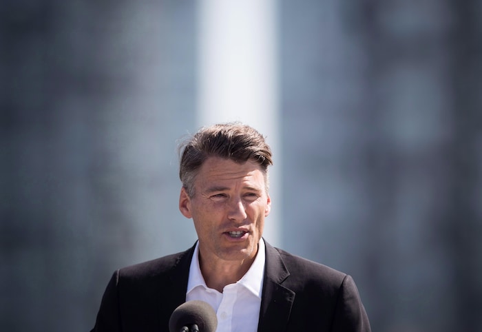 Gregor Robertson en gros plan.