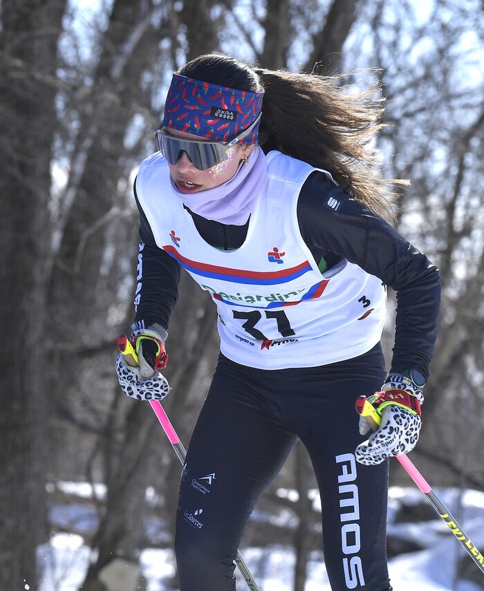 Zoé Lacroix en pleine action.
