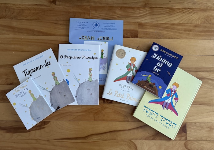Des exemplaires de livres écrits en plusieurs langues.