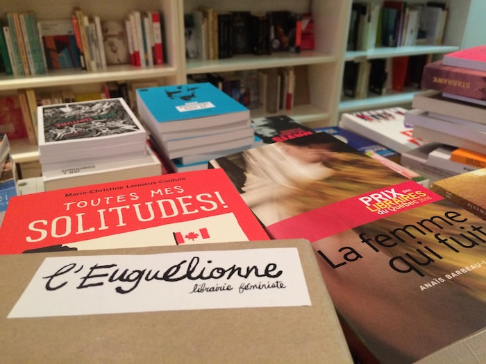Les tablettes de la librairie l'Euguélionne