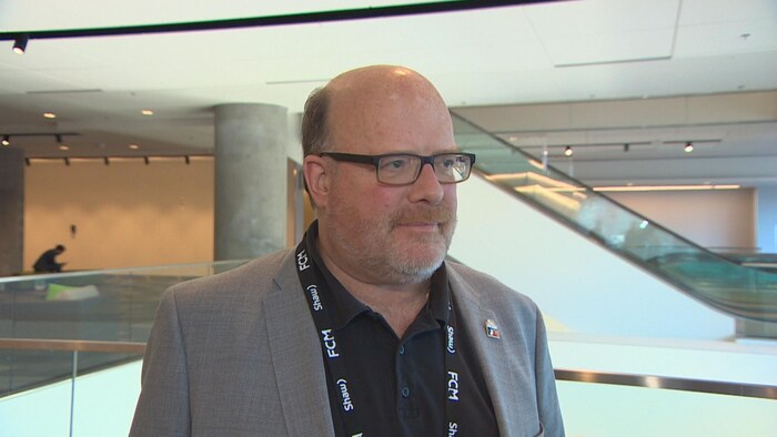 Luc Desjardins, maire de Petit-Rocher président de l'Association francophone des municipalités du Nouveau-Brunswick.
