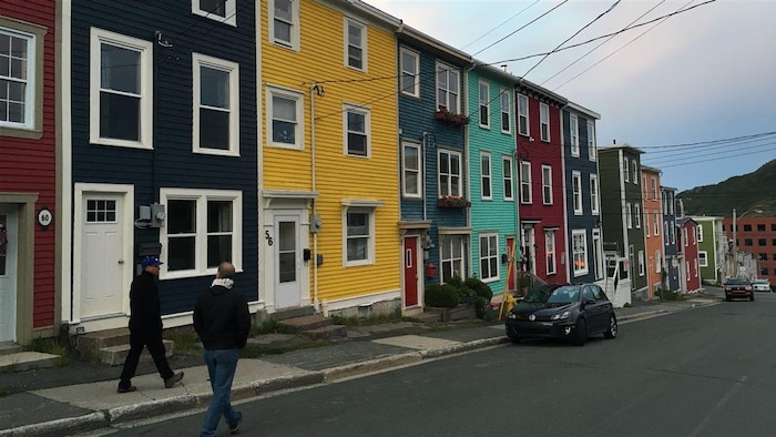 Les maisons colorées de Saint-Jean, Terre-Neuve