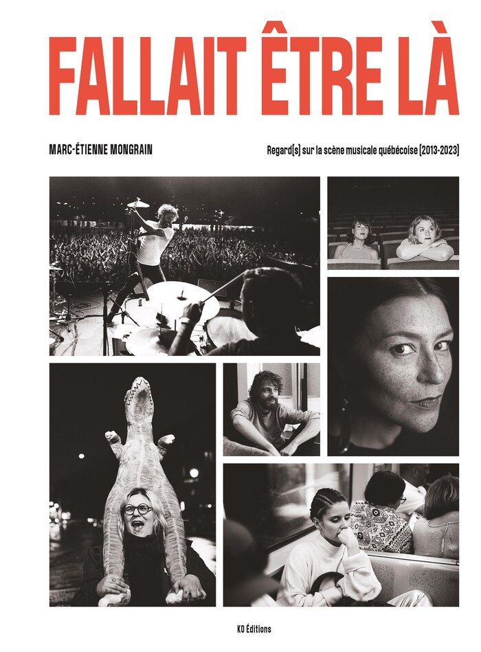 Mosa&iuml;que de photos noir et blanc surmont&eacute;e du titre.