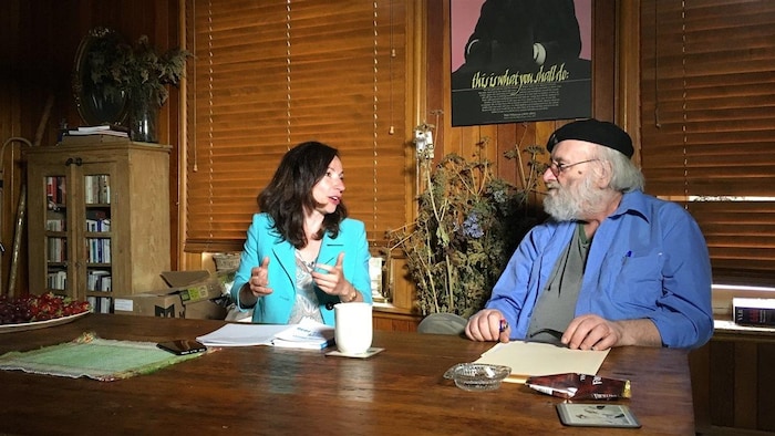 Victor-Lévy Beaulieu et Martine Ouellet.