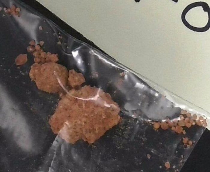 Un échantillon de drogue, le 8 mars 2026.
