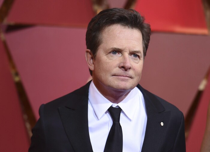L'acteur canadien Michael J. Fox sur le tapis rouge des Oscars, le 26 février 2017.