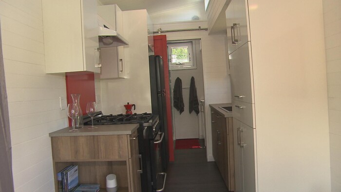 La cuisine d'une minimaison