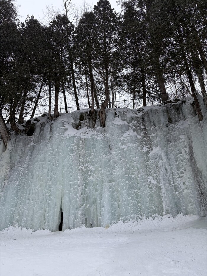 Un mur de glace.