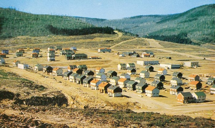 La municipalité de Murdochville, en 1953