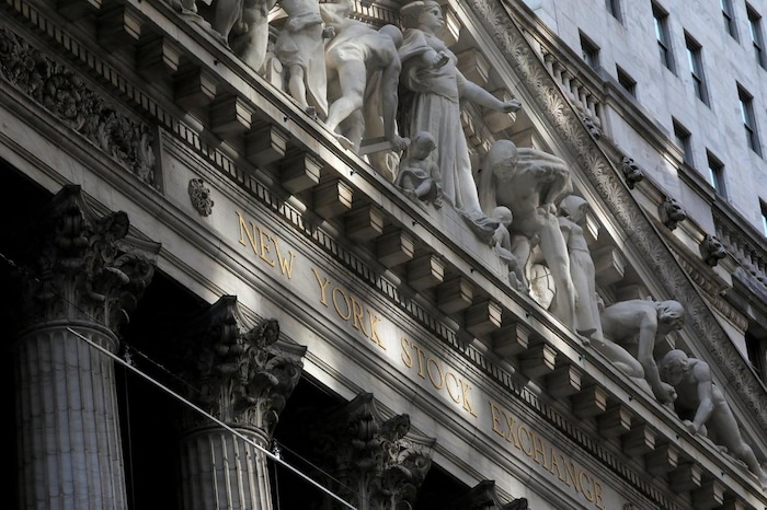 The New York Stock Exchange building.