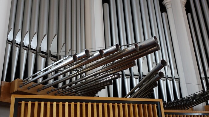 Des tuyaux de l'orgue Casavant