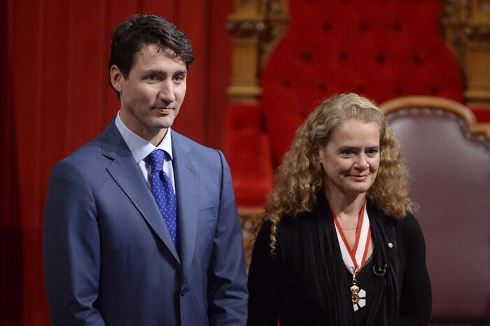 Justin Trudeau et Julie Payette côte à côte