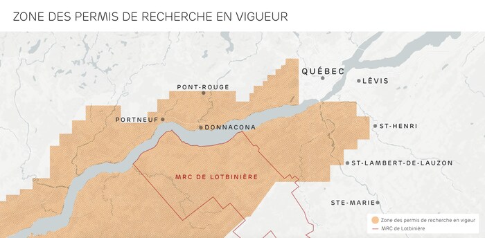 La MRC de Lotbinière est une zone importante de recherche d'hydrocarbure.