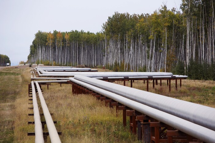 Un pipeline près de Fort McMurray, en Alberta