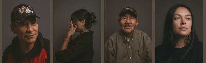 Un collage de quatre portraits.