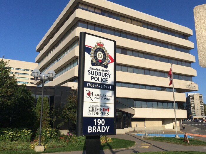 Le quartier général de la police du Grand Sudbury.