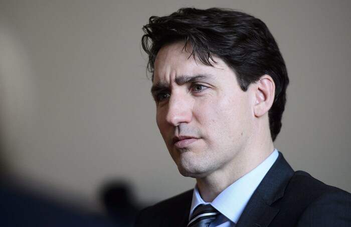 Le premier ministre Justin Trudeau lors d'une table ronde lundi à Ottawa