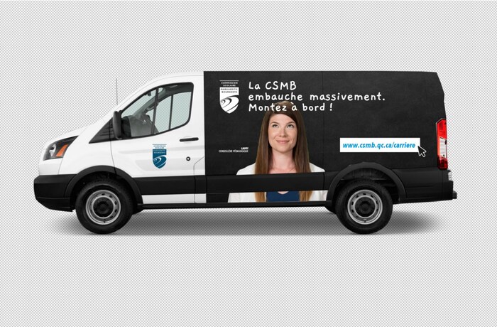 La Commission scolaire Marguerite-Bourgeoys mettra des camions publicitaires sur la route d'ici la fin septembre.