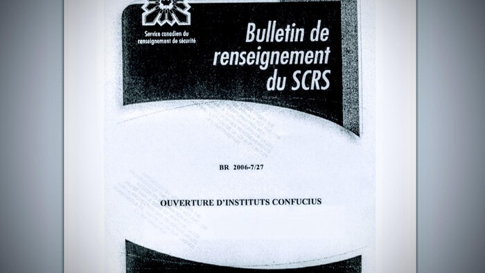 Une photo du rapport du Service canadien de renseignement et de sécurité, publié en 2006.