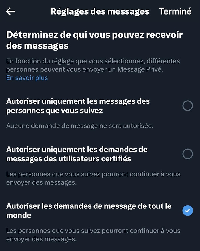 Twitter essaie de vous faire payer l’envoi de messages à certaines