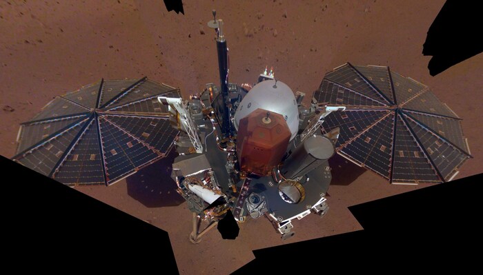 La sonde InSight à la surface de Mars.