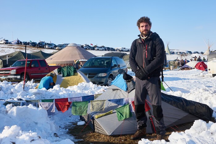 Jérôme Gaulin, à Standing Rock.