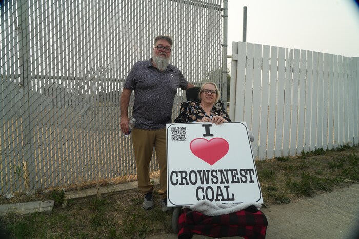  «J'aime le charbon de Crowsnest», le 11 juin 2025 à Fort MacLeod, en Alberta.