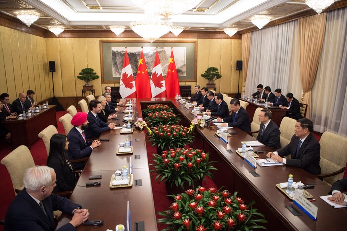 Le premier ministre Trudeau a rencontré le président chinois Xi Jinping.