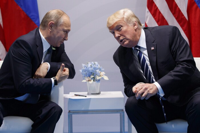 Vladimir Poutine et Donald Trump au G20 à Hambourg.