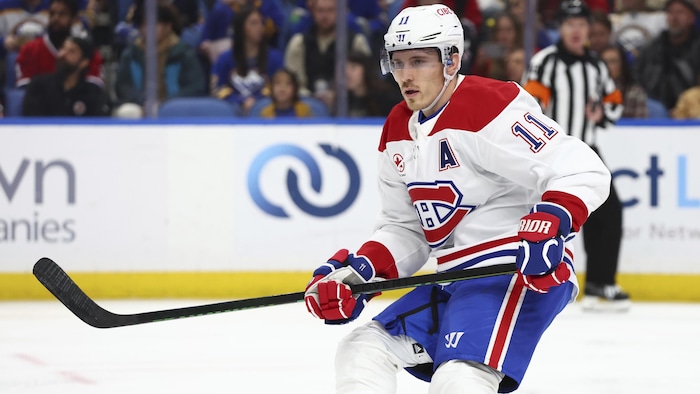 Un joueur de hockey