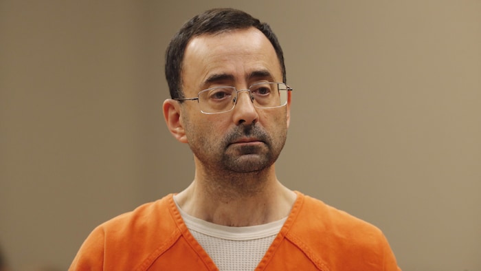 Larry Nassar en justice.