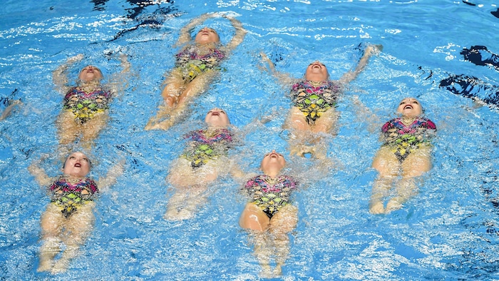 L'équipe canadienne aux championnats du monde de natation artistique en 2019