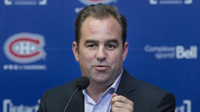 Geoff Molson en point de presse.
