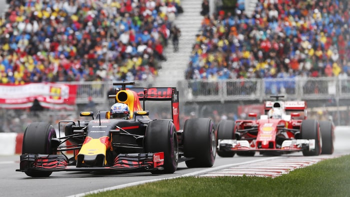 Daniel Ricciardo et Sebastian Vettel au Grand Prix du Canada 2016