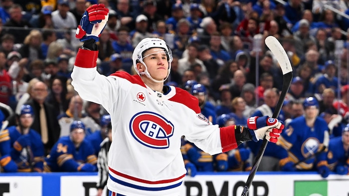 Un joueur de hockey