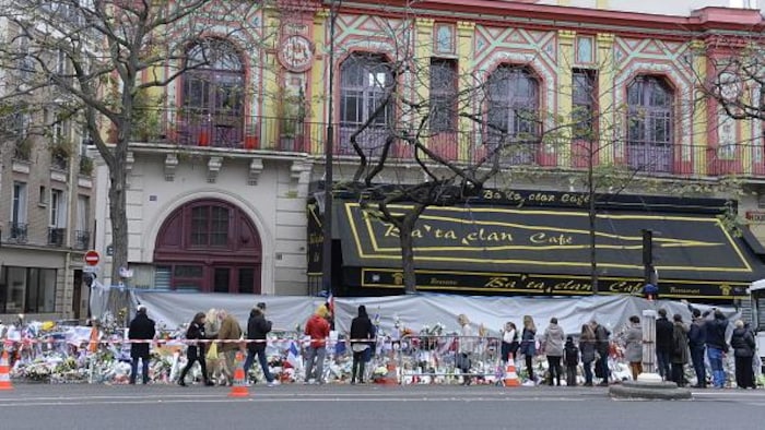 Le 13 novembre 2015, le Bataclan après l’attentat terroriste.