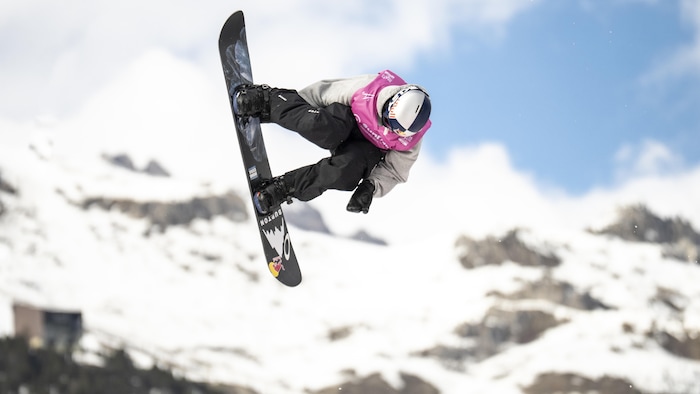 Le Canadien Mark McMorris en action.