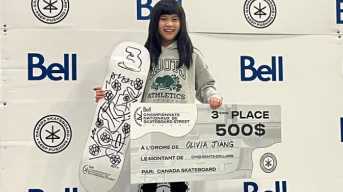 Olivia Jiang 9 ans, termine 3e aux Championnats nationaux de 2023. 