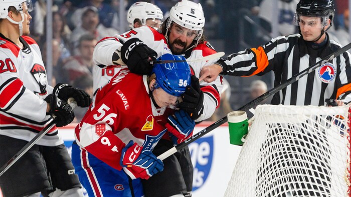 Des joueurs de hockey