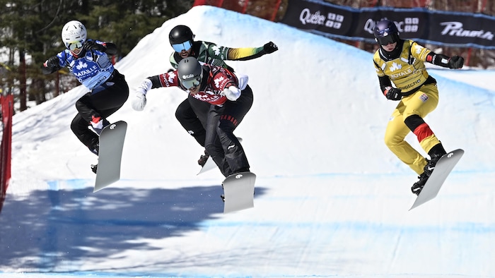 Eliot Grondin et ses concurrents.