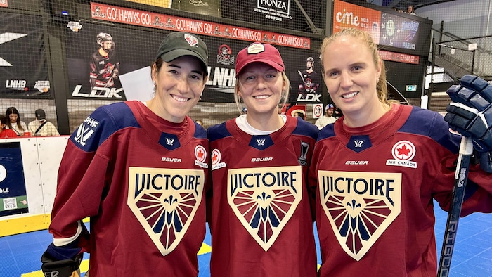 Trois joueuses de La Victoire.