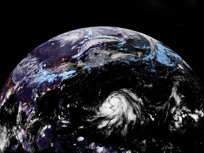 Le typhon Hagibis vu de l'espace