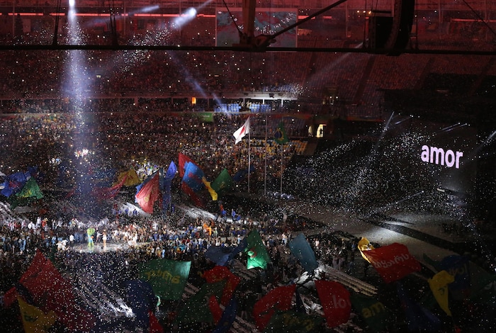 Le stade Maracana, lors de la cérémonie de clôture des Jeux paralympiques de Rio, en septembre 2016