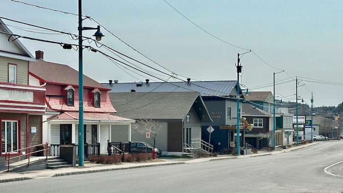 Le centre-ville d'Amqui.