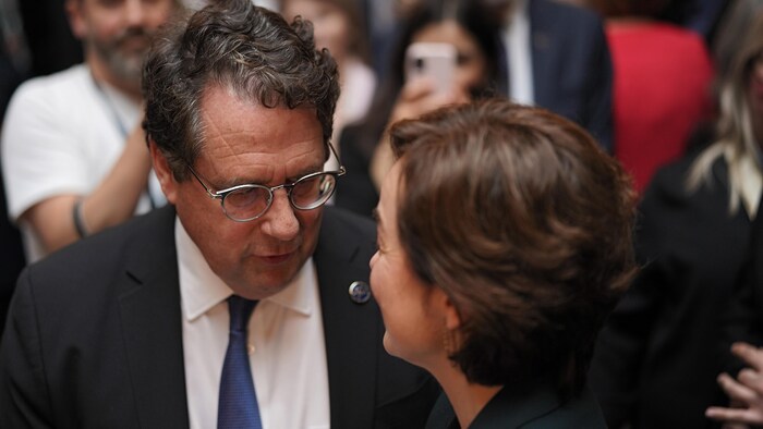 Bernard Drainville et Christine Fréchette.