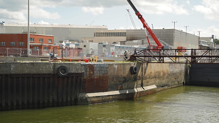 Les installations du chantier Davie à Lévis.