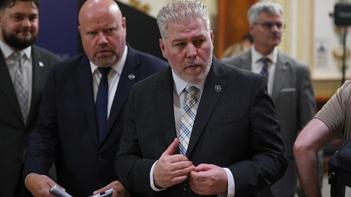 Le député de Matane-Matapédia et porte-parole du Parti québécois en matière de sports, Pascal Bérubé. 